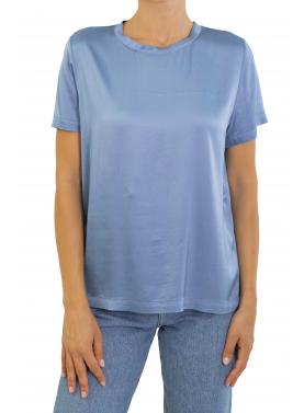 Maglia in satin girocollo